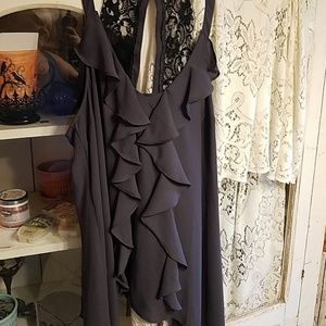 Maurices lace purple shirt xxl